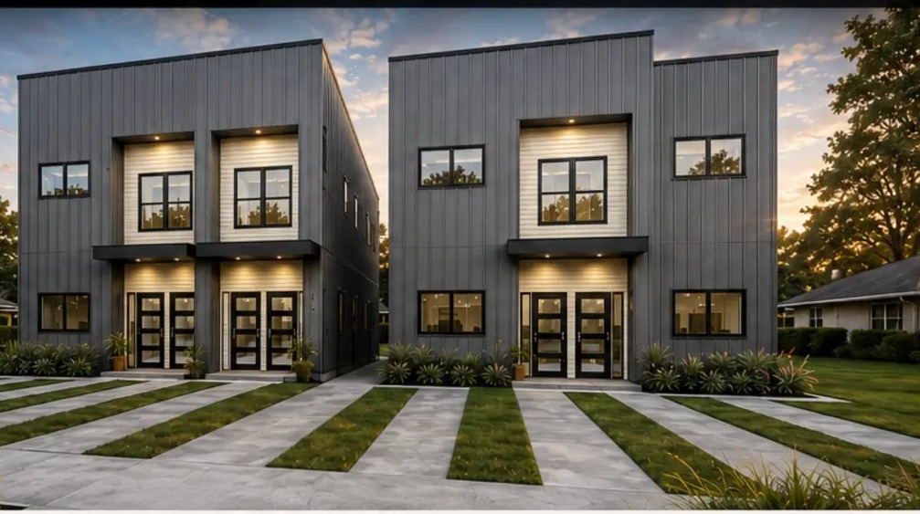Rhode Island Duplex Pair architectural render